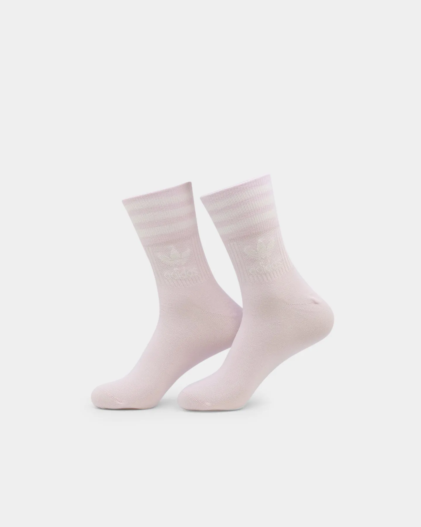 Adidas Women's Crew Sock 3 Pack Pink/White