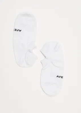 AFENDS Unisex Revolve - No Show Socks - White