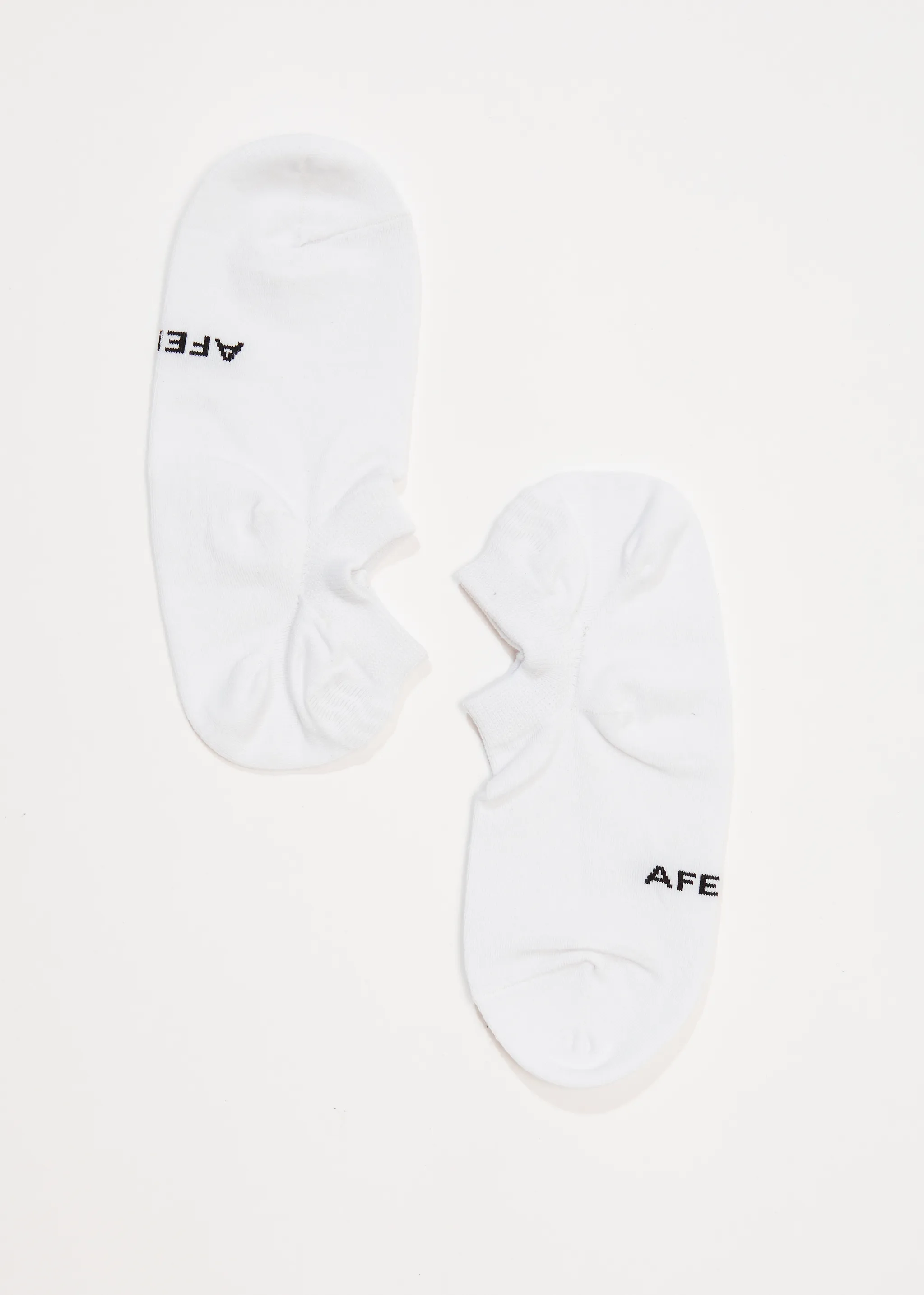 AFENDS Unisex Revolve - No Show Socks - White