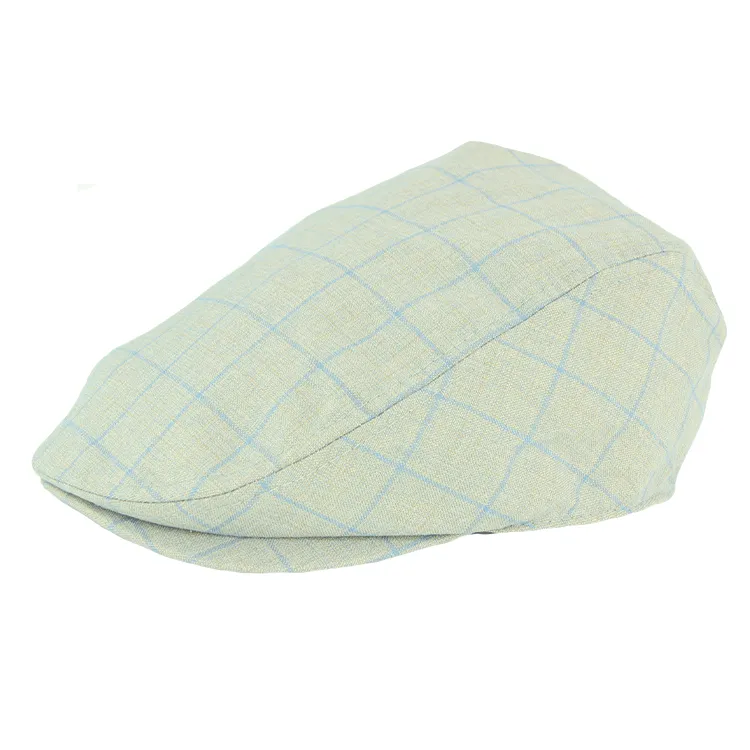 Avenel Check Summer Ivy Cap - Grey