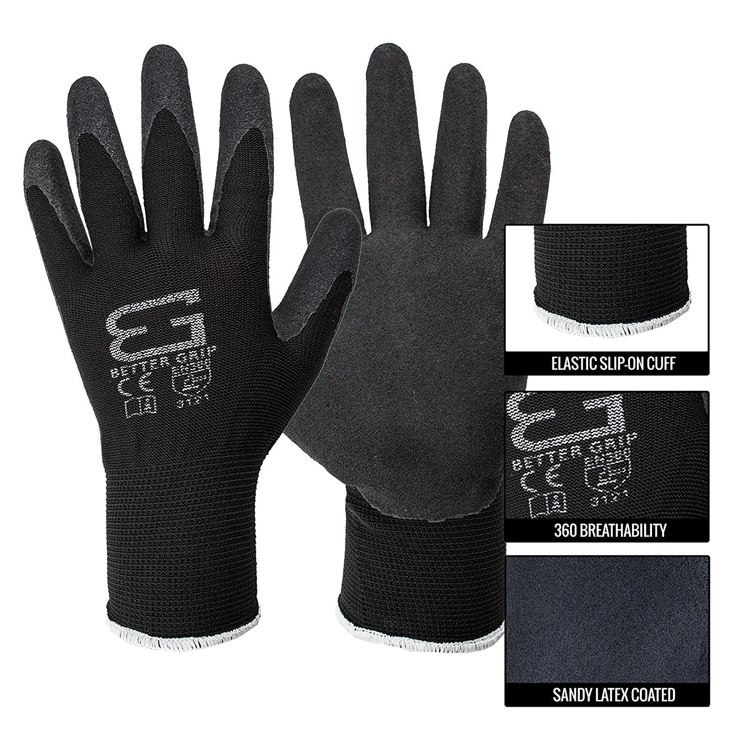 Better Grip® Ultra Thin Sandy Latex Coated Gloves - BGSB1