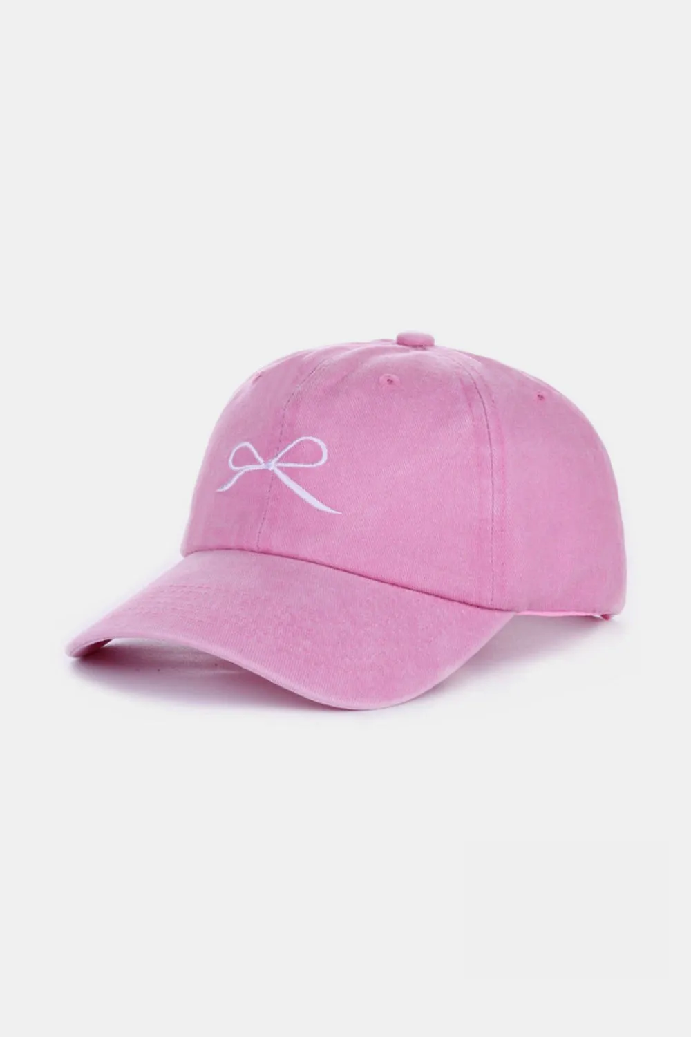 Bow Embroidered Baseball Cap