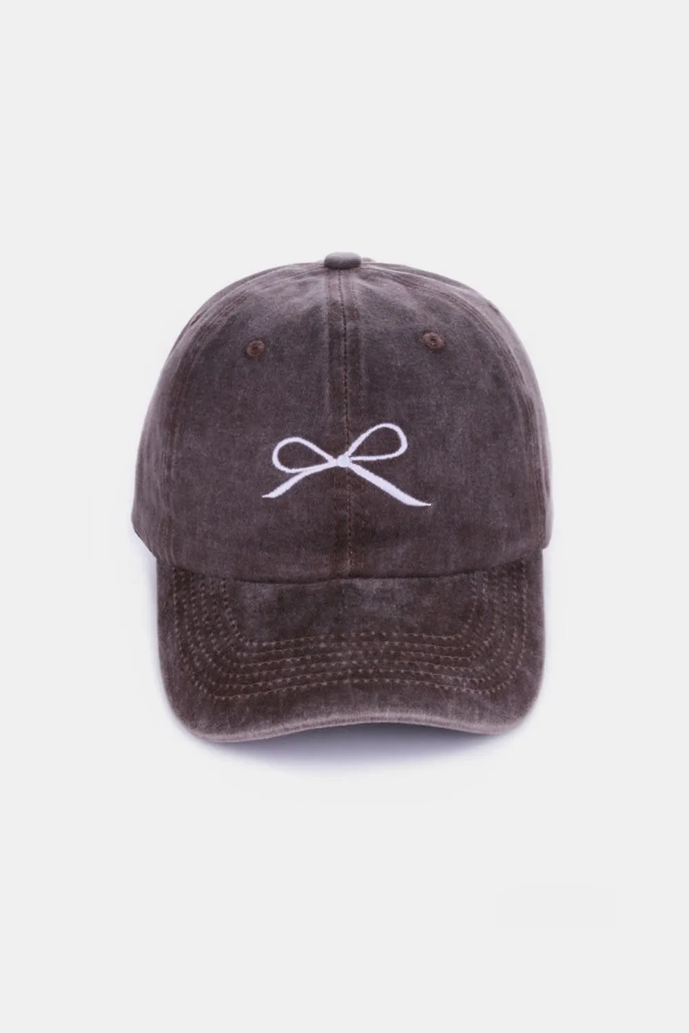 Bow Embroidered Baseball Cap