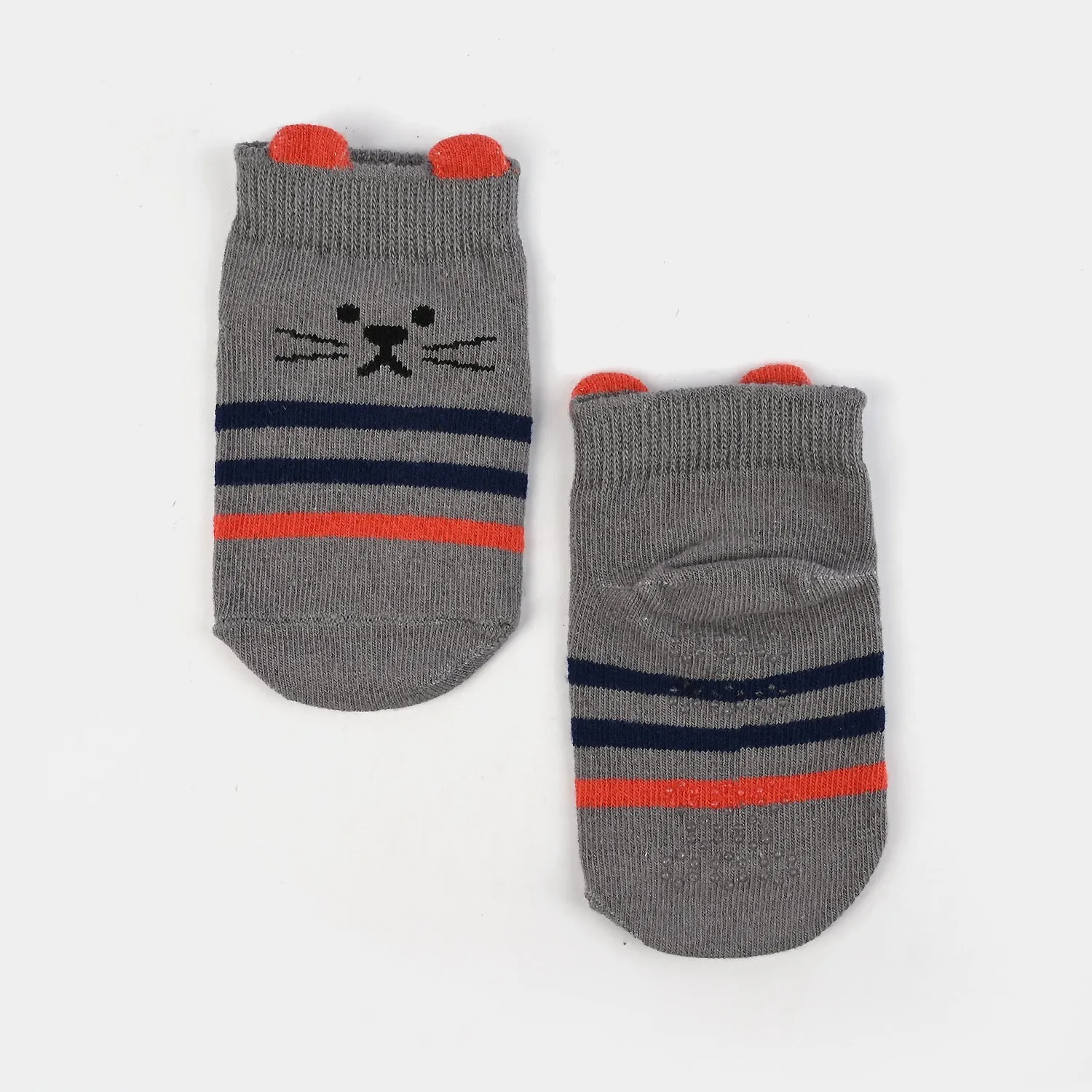 Boys Socks Anti Slip Grey | 12M 