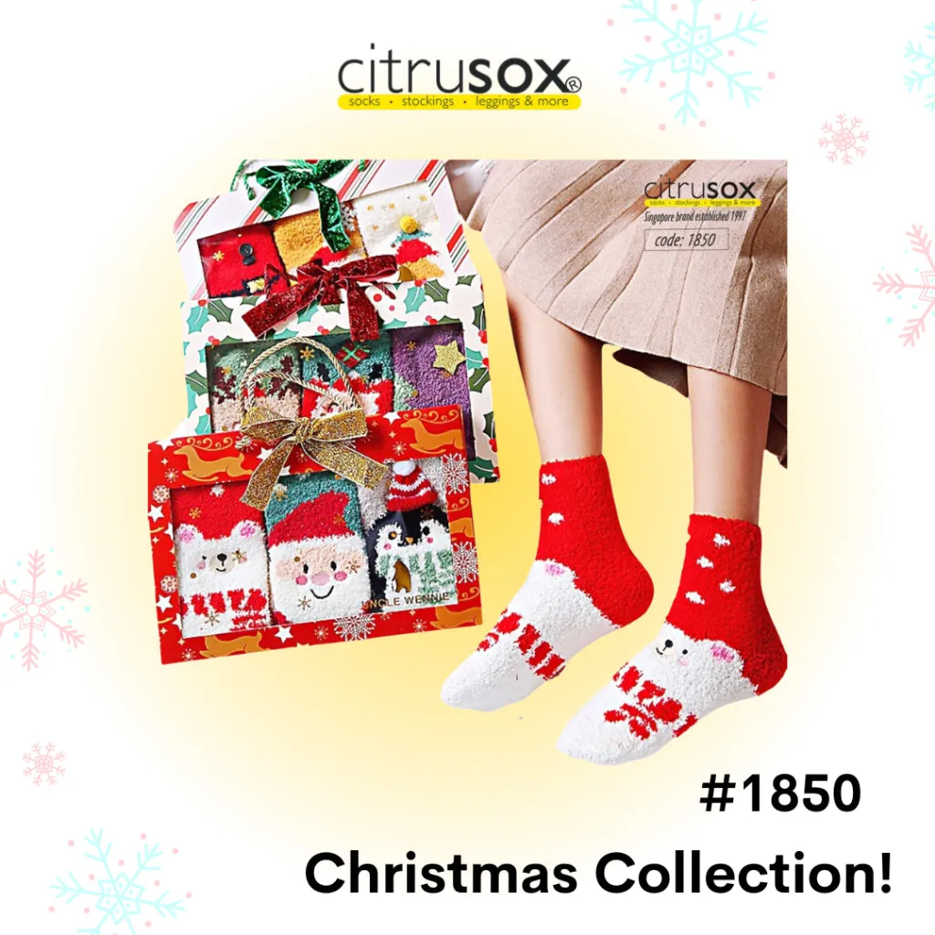 Christmas Bedroom Socks [3 Pairs Gift Set]