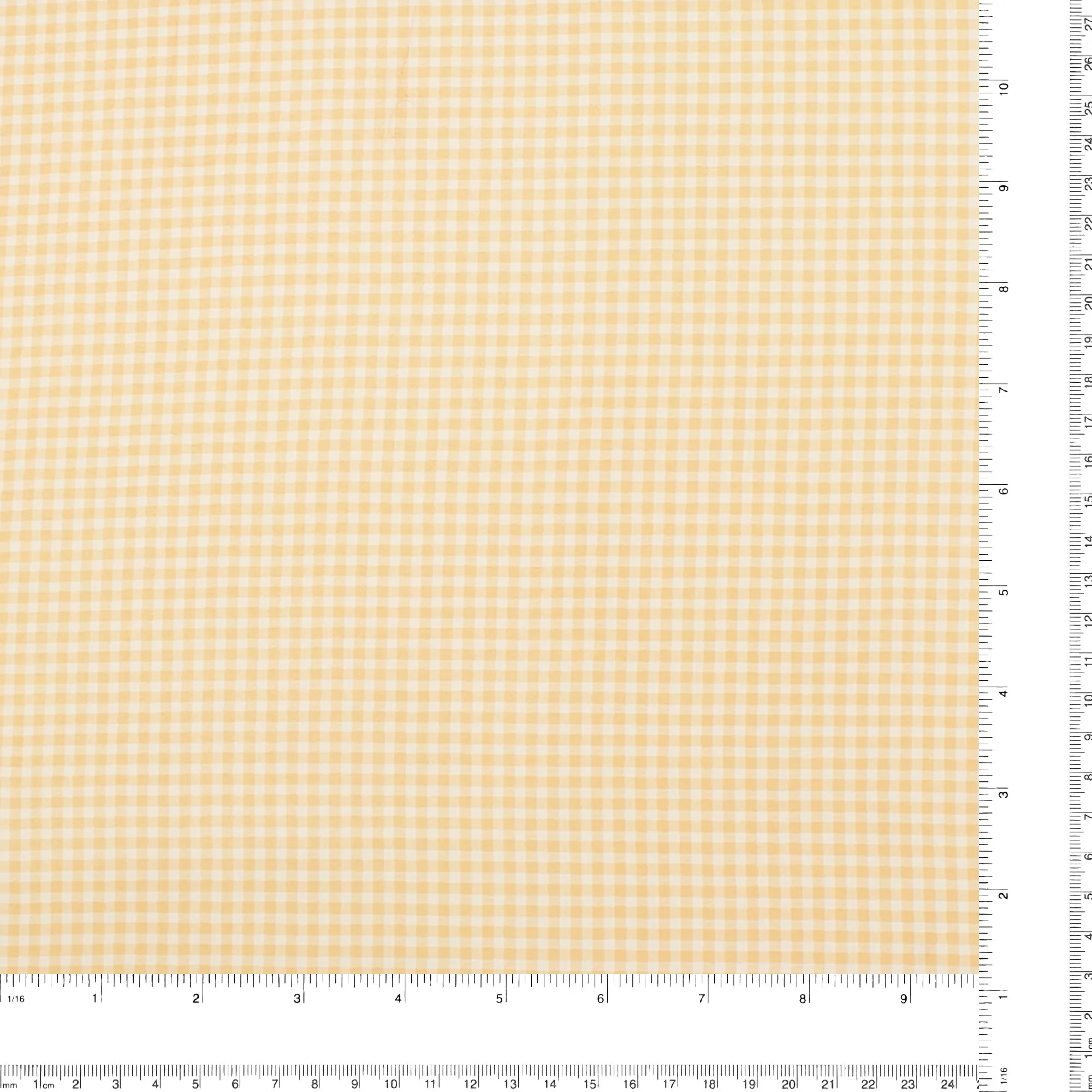 Crepe Chiffon - DAISY - Small Checks - Wheat