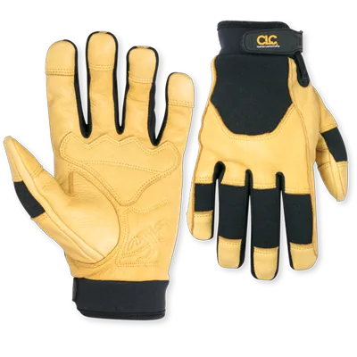 Custom Leathercraft Top Grain Goatskin With Reinforced Palm Gloves Medium