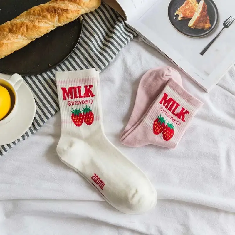 Cute Milk Socks