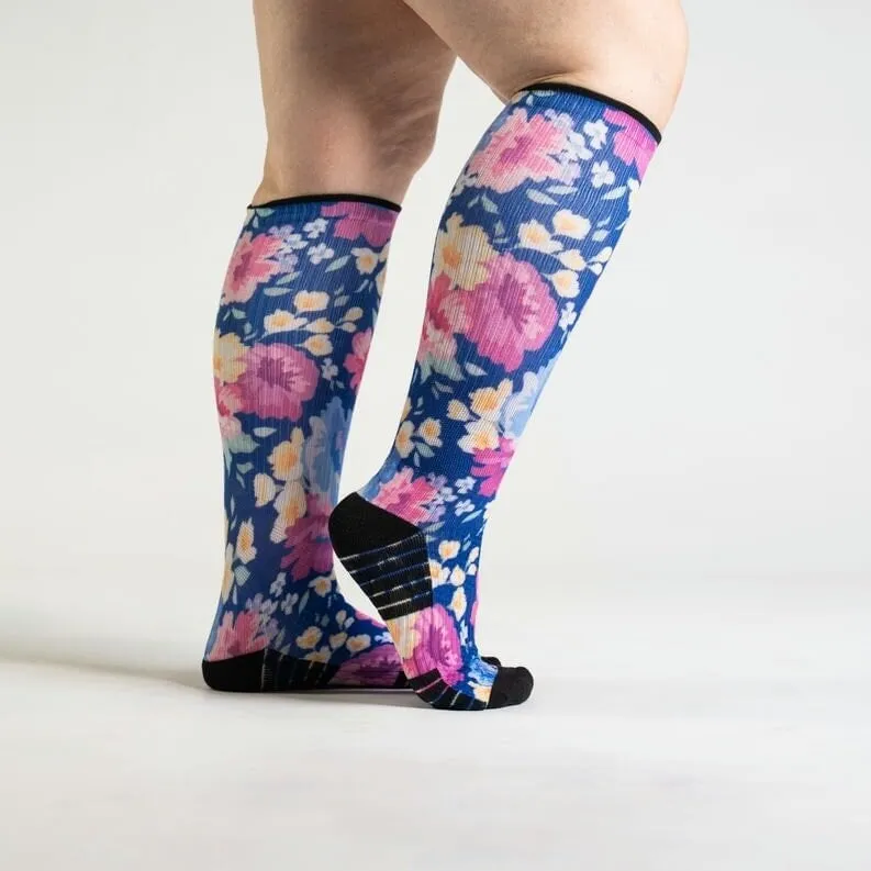 Floral Compression Socks