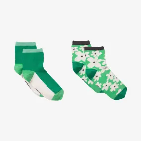 Girls' green socks