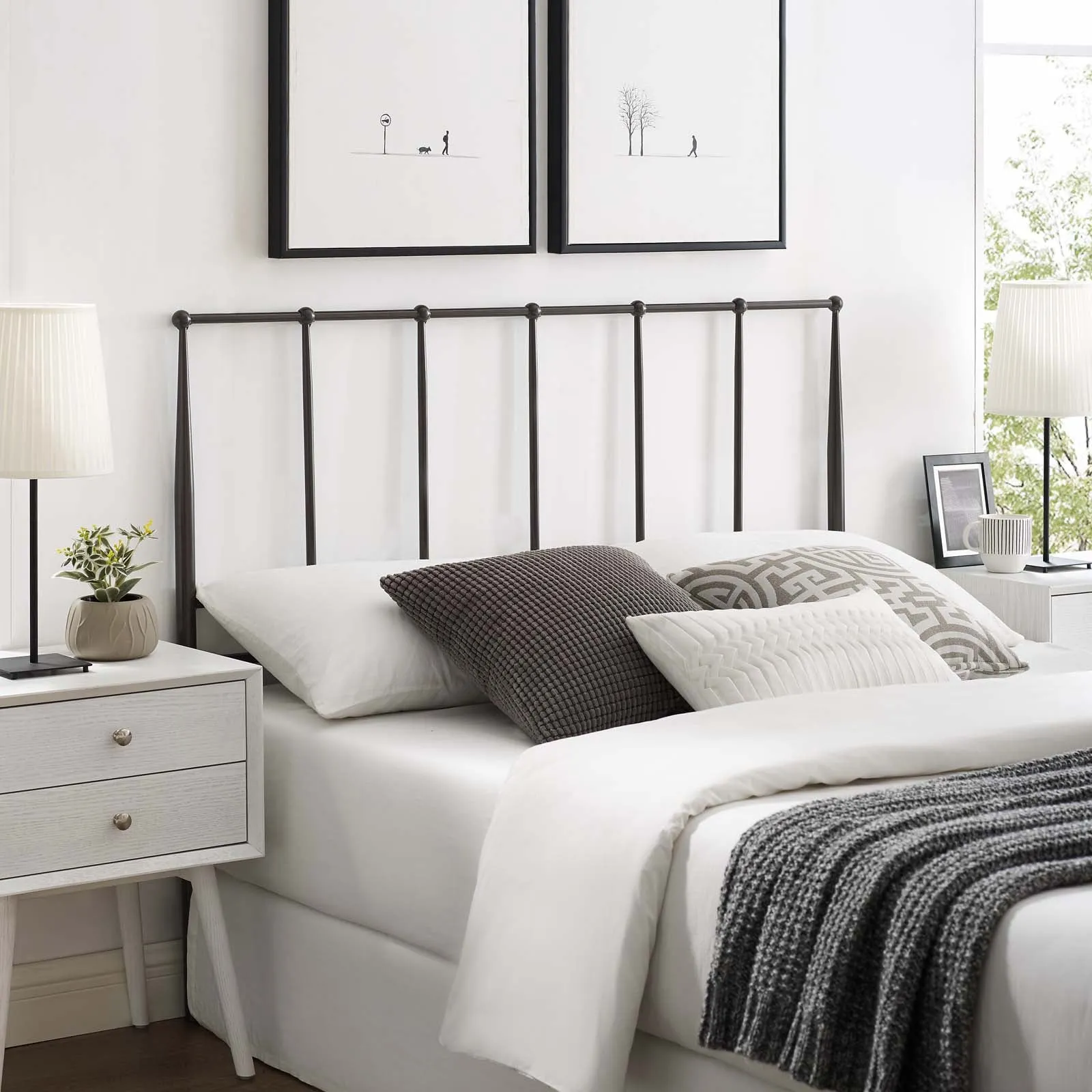 Kiana Metal Stainless Steel Headboard