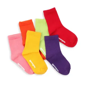 Kids Cotton Non Slip Basic Pastel Color Socks Kids Basic - E16