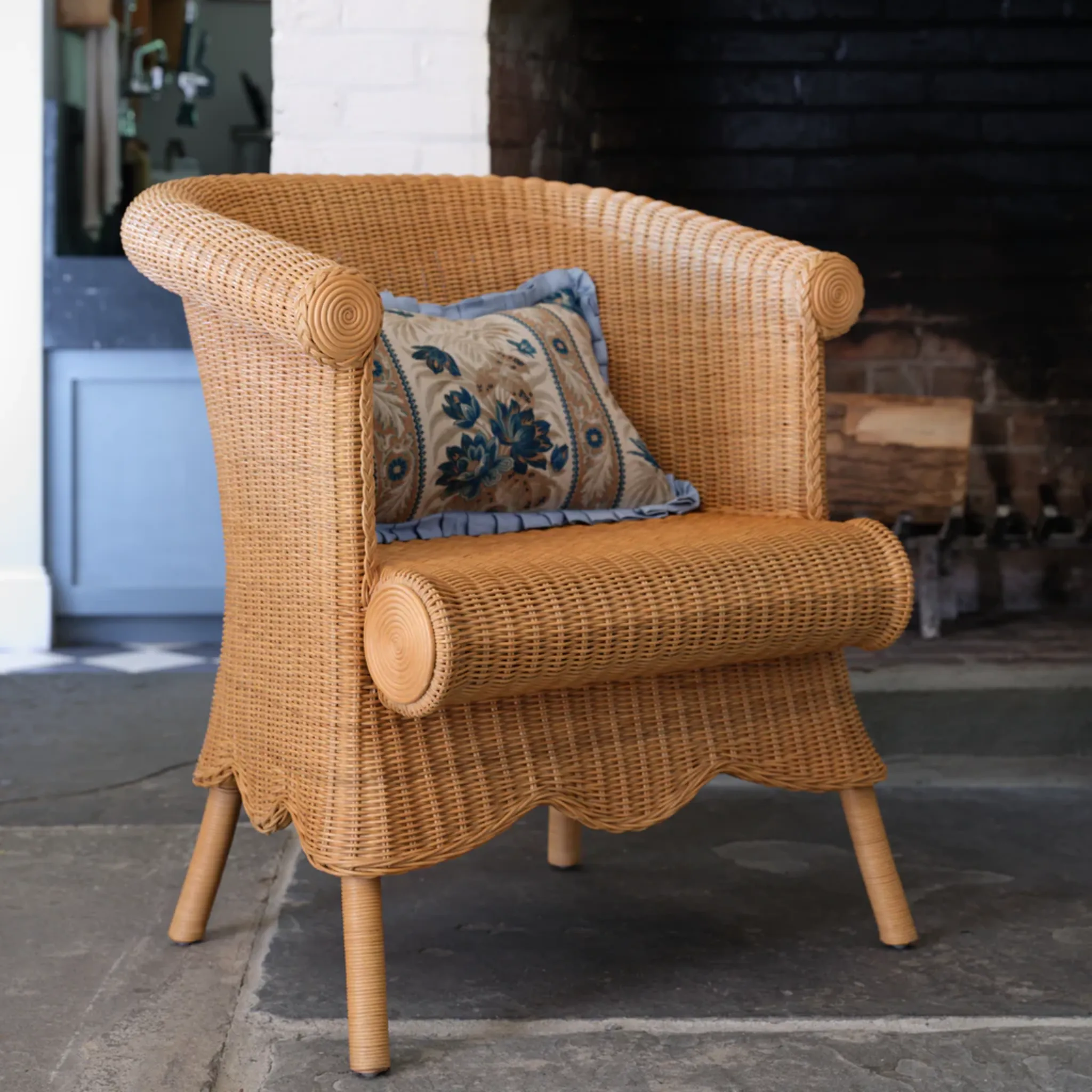 Laurel Rattan Armchair