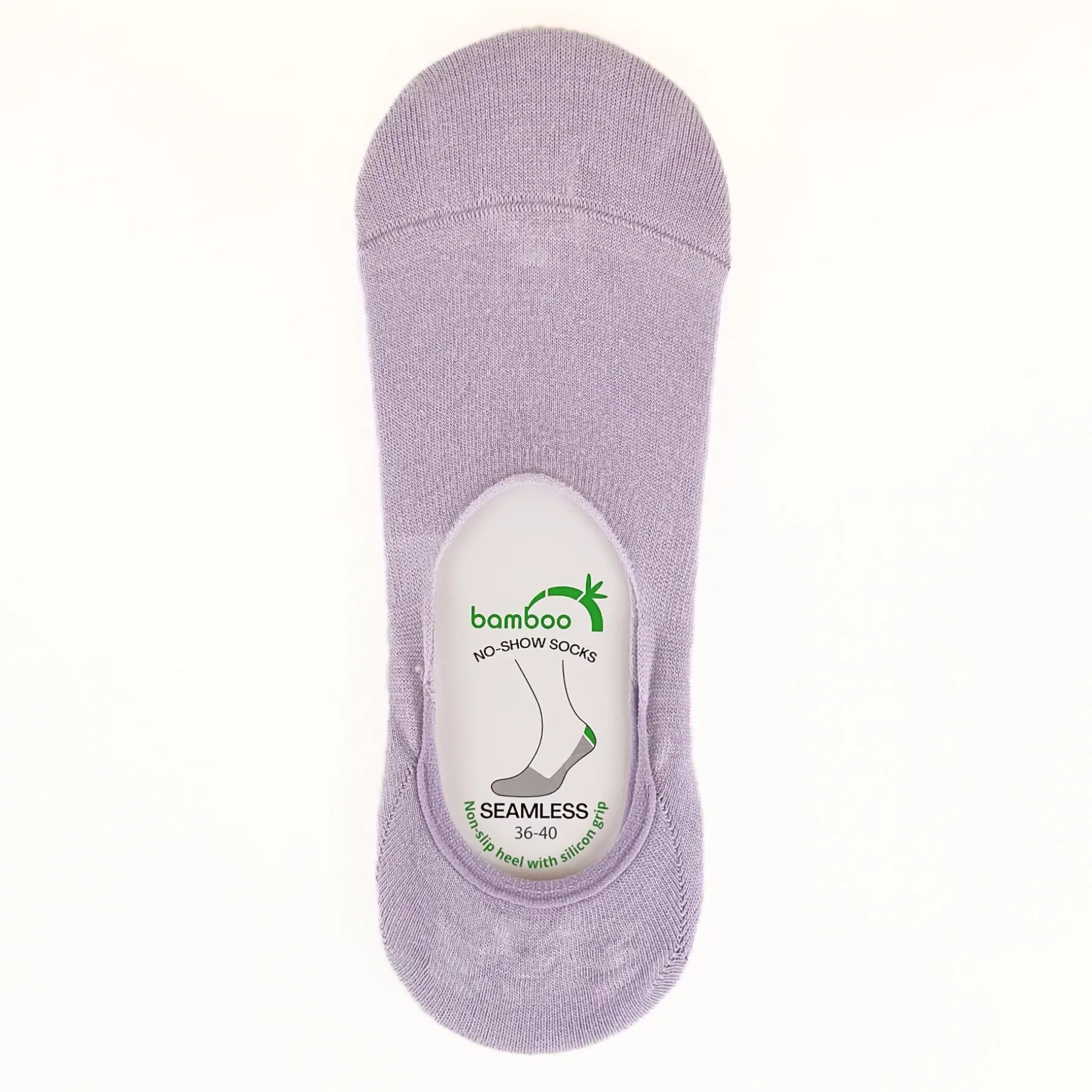 Lavender Bamboo No-Show Socks | Seamless and comfortable