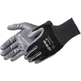 Liberty-Q-GRIP® ULTRA-THIN NITRILE PALM COATED (BLACK NYLON SHELL)