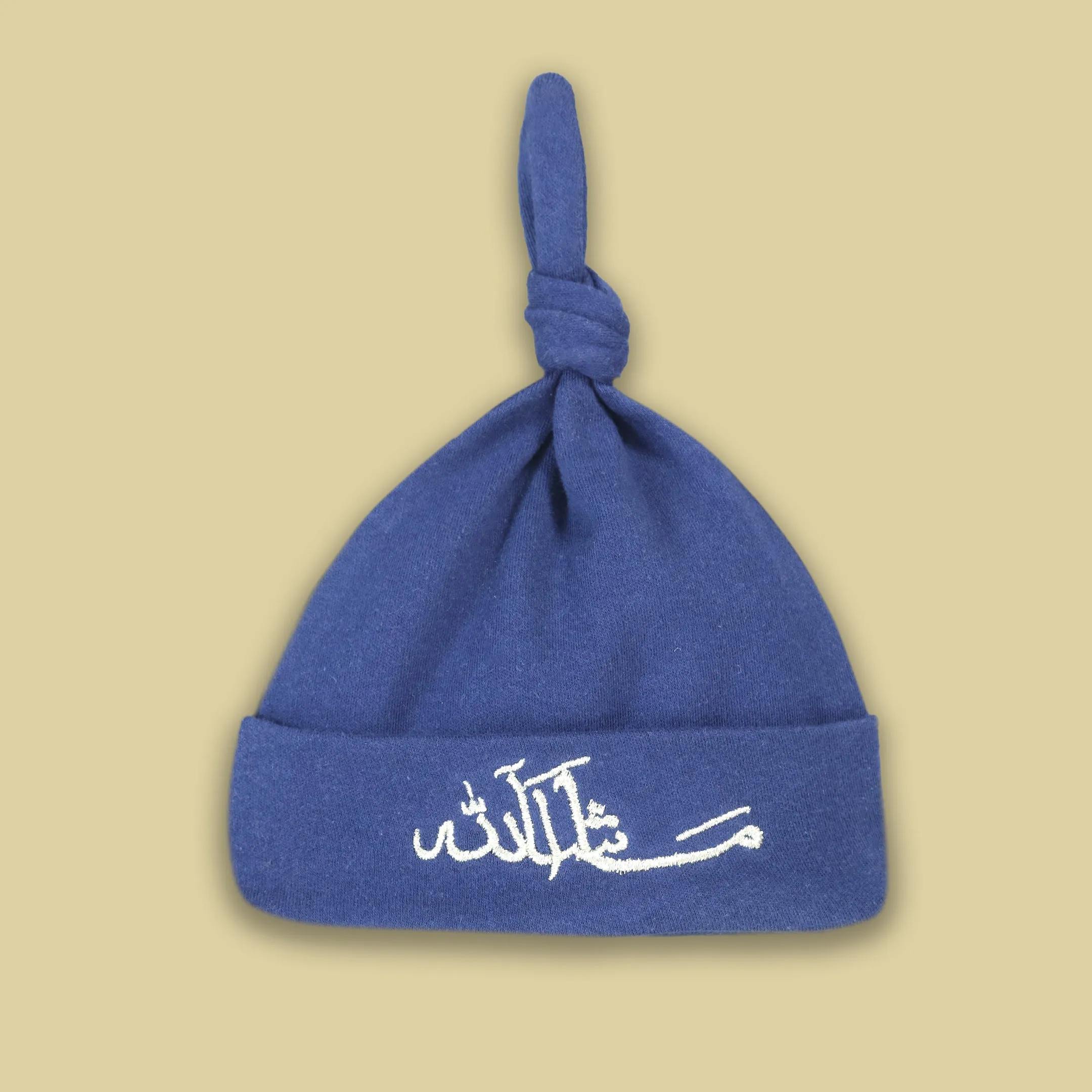 Mashallah Embroidered Knotted Baby Caps