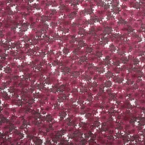 Novelty  Polyester Print - Daisy - Grape