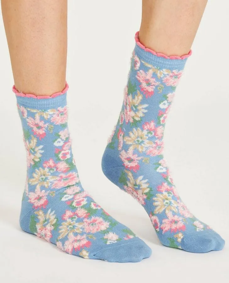 Painterly Floral Set of 3 Boxed Socks