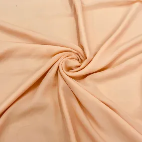 Peach Solid Georgette Fabric