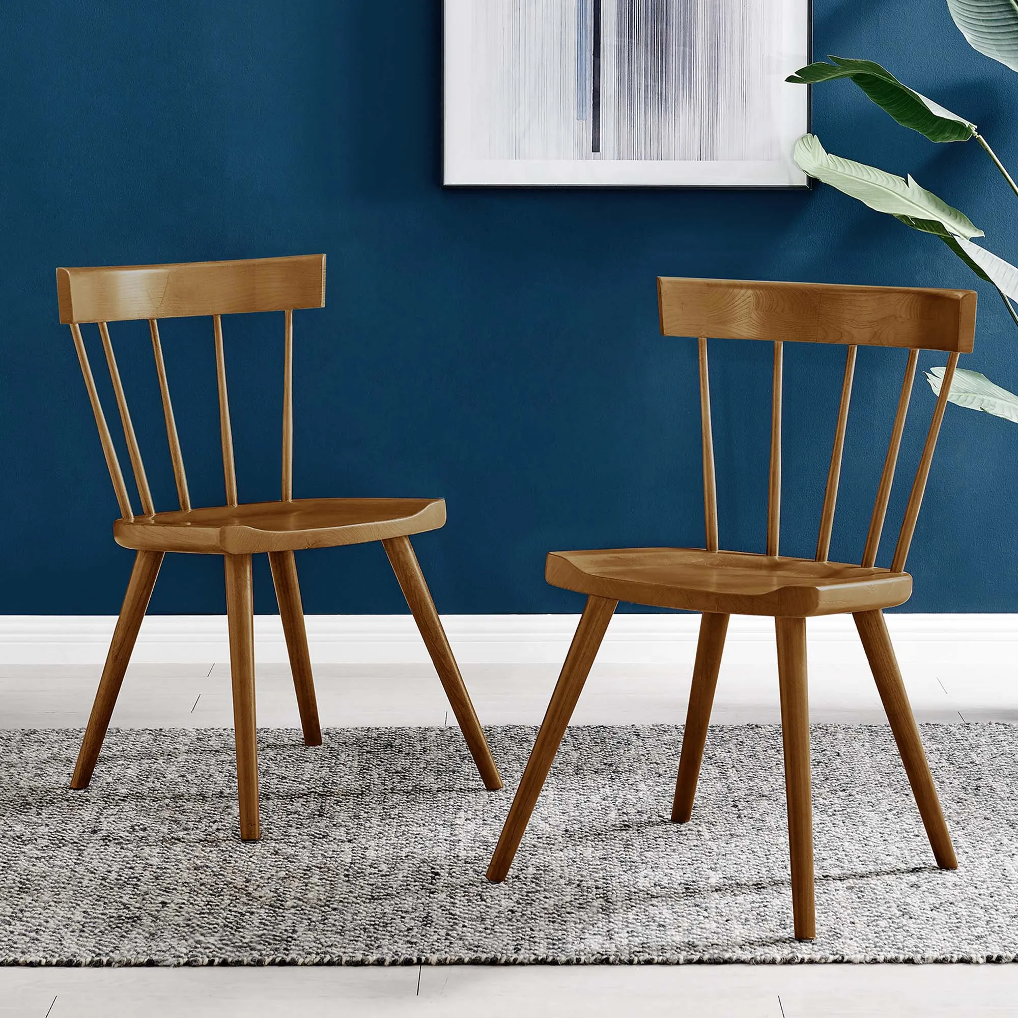 Sutter Wood Dining Side Chair Set of 2 by Modway