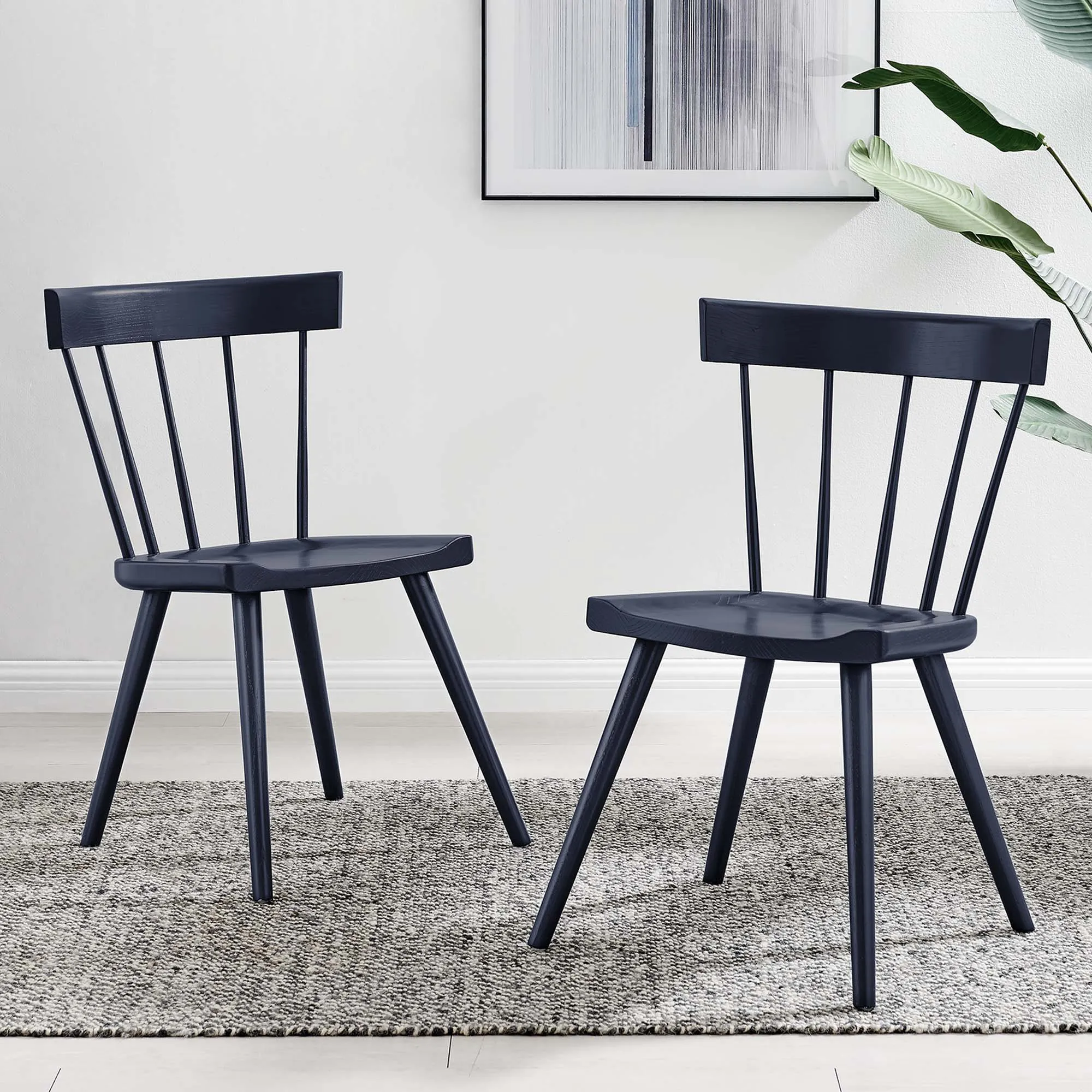 Sutter Wood Dining Side Chair Set of 2 by Modway