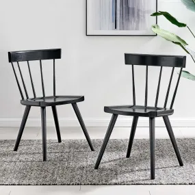 Sutter Wood Dining Side Chair Set of 2 by Modway